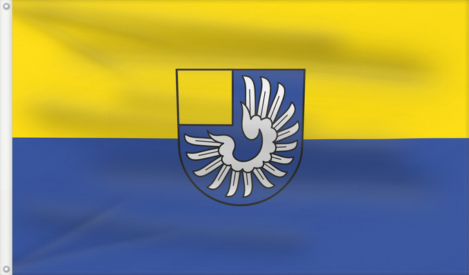 Bandera, con dos ojales metálicos y lado del asta reforzado: Vellberg (Nördliches Baden-Württemberg)