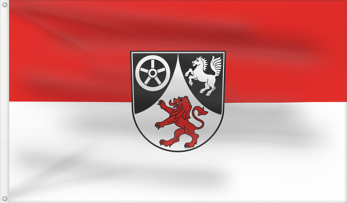 Bandera, con dos ojales metálicos y lado del asta reforzado: Wallhausen (Nördliches Baden-Württemberg)