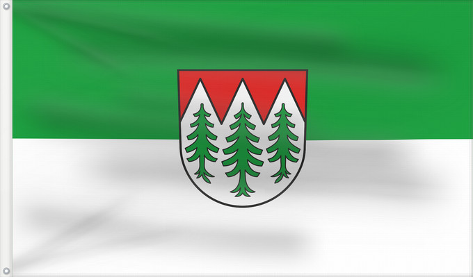 Bandera, con dos ojales metálicos y lado del asta reforzado: Frankenhardt (Nördliches Baden-Württemberg)