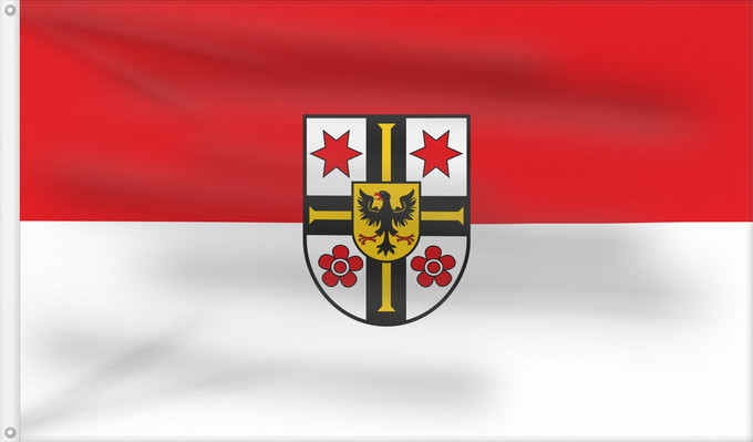 Bandera, con dos ojales metálicos y lado del asta reforzado: Bad Mergentheim (Nördliches Baden-Württemberg)