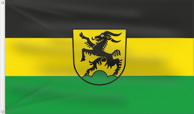 Bandera, con dos ojales metálicos y lado del asta reforzado: Boxberg (Nördliches Baden-Württemberg)