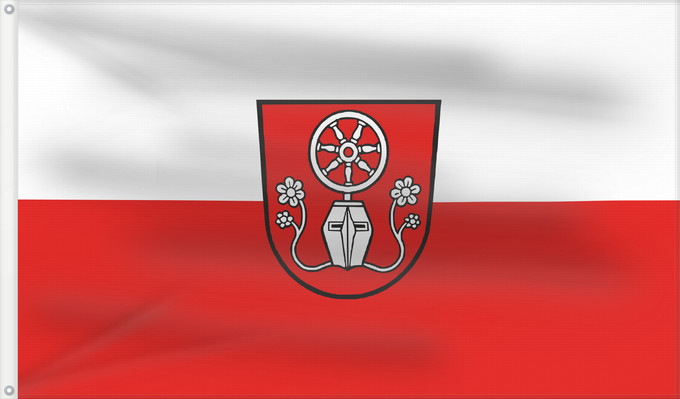 Bandera, con dos ojales metálicos y lado del asta reforzado: Tauberbischofsheim (Nördliches Baden-Württemberg)