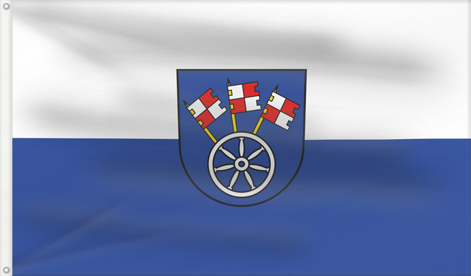 Bandera, con dos ojales metálicos y lado del asta reforzado: Wittighausen (Nördliches Baden-Württemberg)