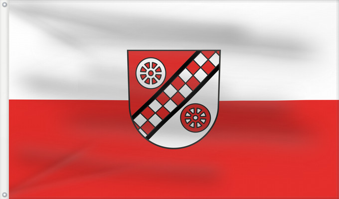 Bandera, con dos ojales metálicos y lado del asta reforzado: Herbrechtingen (Schwäbische Alb)