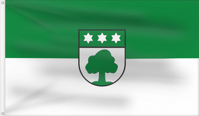 Bandera, con dos ojales metálicos y lado del asta reforzado: Hermaringen (Schwäbische Alb)
