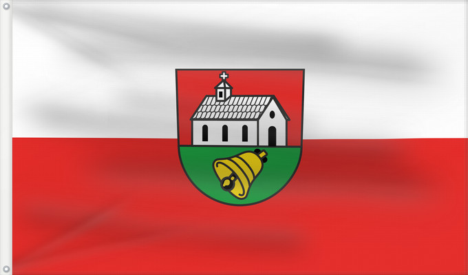 Flagge, mit zwei Metallösen und verstärktem Besatzband: Böbingen an der Rems (Schwäbische Alb)