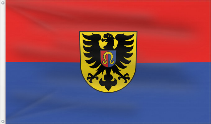 Bandera, con dos ojales metálicos y lado del asta reforzado: Bopfingen (Schwäbische Alb)