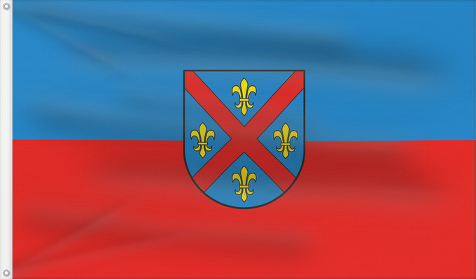 Bandera, con dos ojales metálicos y lado del asta reforzado: Ellwangen (Jagst) (Schwäbische Alb)