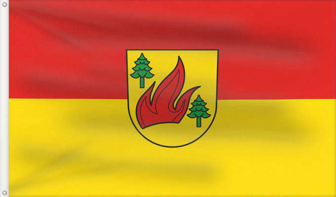 Bandera, con dos ojales metálicos y lado del asta reforzado: Gschwend (Schwäbische Alb)