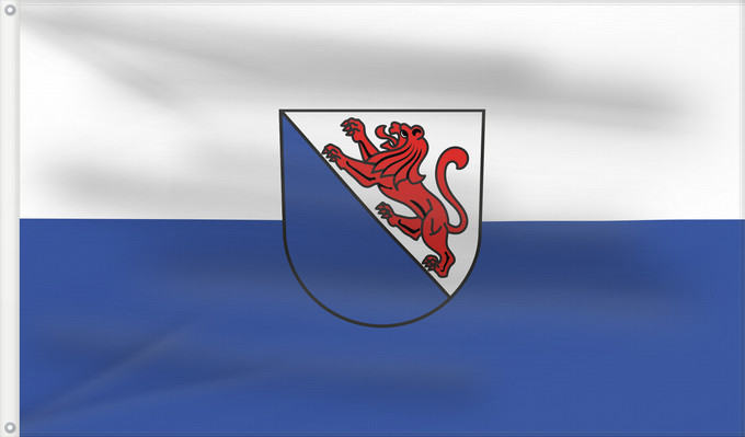 Bandera, con dos ojales metálicos y lado del asta reforzado: Iggingen (Schwäbische Alb)
