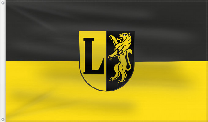 Flag, with two metal eyelets and reinforced hoist: Lorch (Schwäbische Alb)