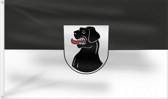 Flag, with two metal eyelets and reinforced hoist: Mögglingen (Schwäbische Alb)