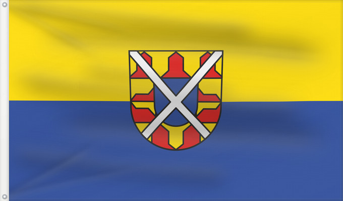 Flag, with two metal eyelets and reinforced hoist: Neresheim (Schwäbische Alb)