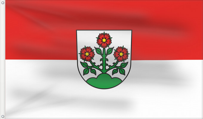 Flag, with two metal eyelets and reinforced hoist: Rosenberg (Schwäbische Alb)