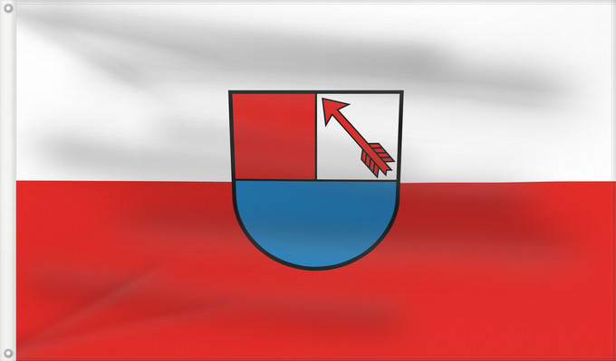 Flag, with two metal eyelets and reinforced hoist: Schechingen (Schwäbische Alb)