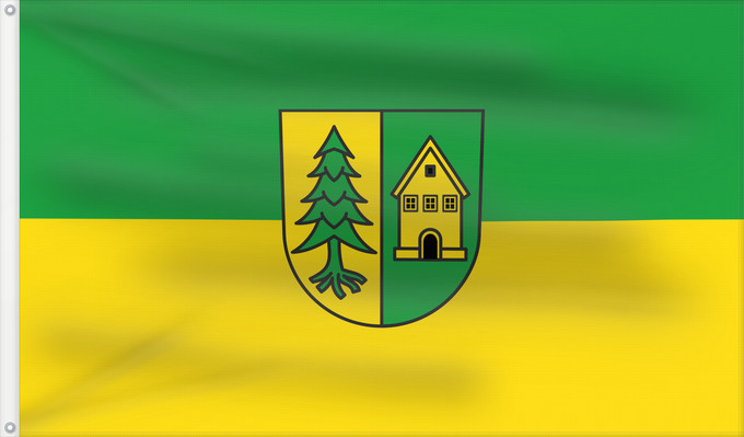 Flag, with two metal eyelets and reinforced hoist: Tannhausen (Schwäbische Alb)