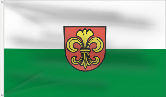 Flag, with two metal eyelets and reinforced hoist: Westhausen (Schwäbische Alb)