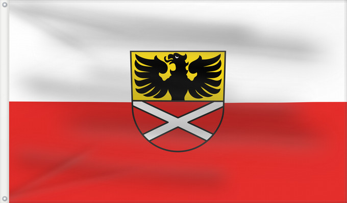 Flag, with two metal eyelets and reinforced hoist: Riesbürg (Schwäbische Alb)