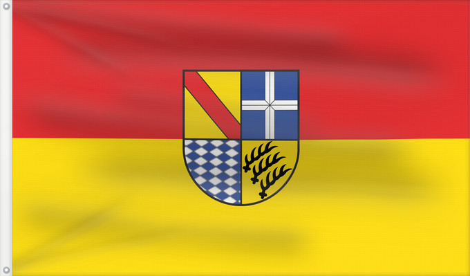 Flagge, mit zwei Metallösen und verstärktem Besatzband: Karlsruhe (Kreis)