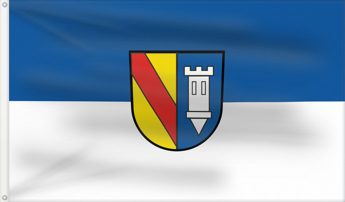 Flag, with two metal eyelets and reinforced hoist: Ettlingen (Nördlicher Schwarzwald)