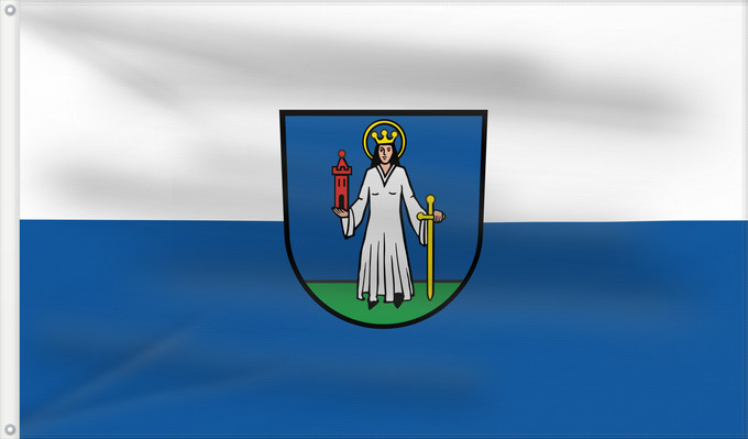 Flag, with two metal eyelets and reinforced hoist: Forst (Nördliches Baden-Württemberg)