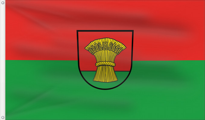 Flagge, mit zwei Metallösen und verstärktem Besatzband: Gondelsheim (Nördliches Baden-Württemberg)