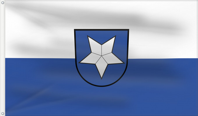 Flag, with two metal eyelets and reinforced hoist: Kronau (Nördliches Baden-Württemberg)