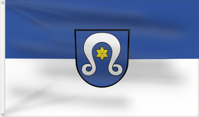 Flag, with two metal eyelets and reinforced hoist: Östringen (Nördliches Baden-Württemberg)