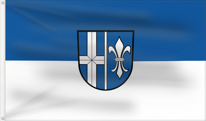 Flagge, mit zwei Metallösen und verstärktem Besatzband: Philippsburg (Nördliches Baden-Württemberg)