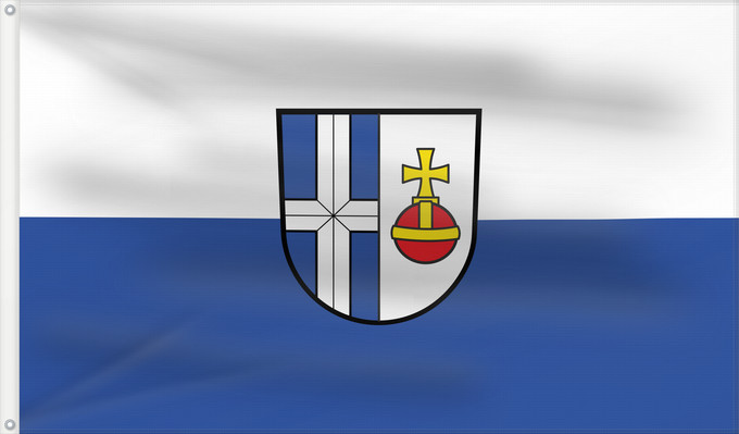 Flag, with two metal eyelets and reinforced hoist: Ubstadt-Weiher (Nördliches Baden-Württemberg)