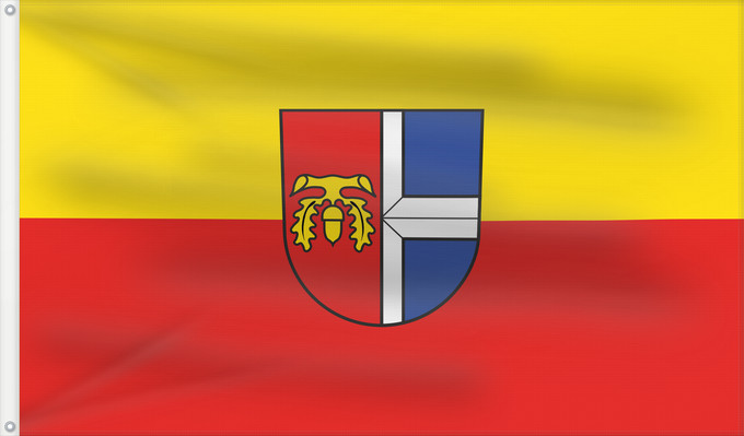 Flag, with two metal eyelets and reinforced hoist: Walzbachtal (Nördliches Baden-Württemberg)