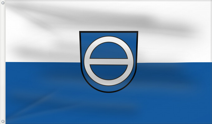Flagge, mit zwei Metallösen und verstärktem Besatzband: Zaisenhausen (Nördliches Baden-Württemberg)