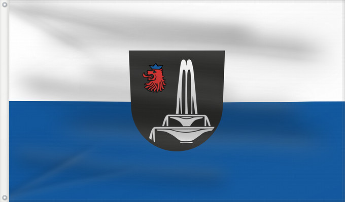 Flag, with two metal eyelets and reinforced hoist: Bad Schönborn (Nördliches Baden-Württemberg)
