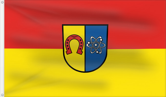 Flag, with two metal eyelets and reinforced hoist: Eggenstein-Leopoldshafen (Nördliches Baden-Württemberg)
