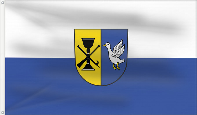 Flag, with two metal eyelets and reinforced hoist: Karlsdorf-Neuthard (Nördliches Baden-Württemberg)