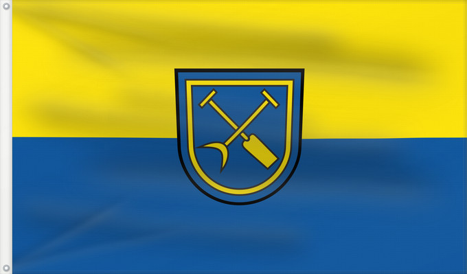 Flag, with two metal eyelets and reinforced hoist: Linkenheim-Hochstetten (Nördliches Baden-Württemberg)
