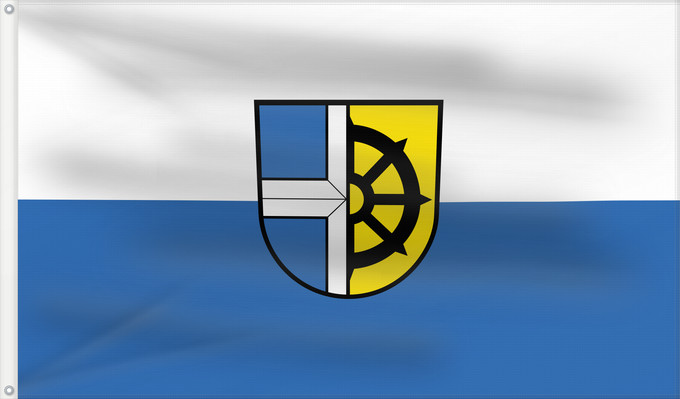 Flag, with two metal eyelets and reinforced hoist: Oberhausen-Rheinhausen (Nördliches Baden-Württemberg)