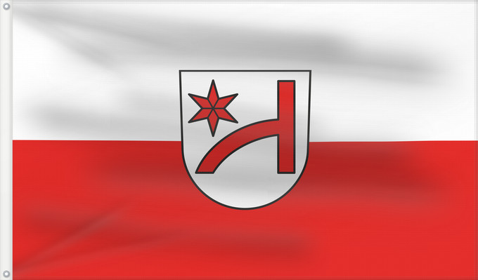 Flag, with two metal eyelets and reinforced hoist: Bischweier (Nördlicher Schwarzwald)