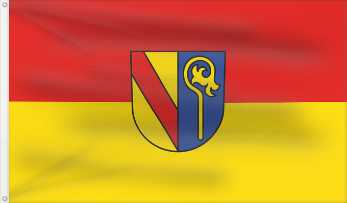 Flag, with two metal eyelets and reinforced hoist: Durmersheim (Nördlicher Schwarzwald)