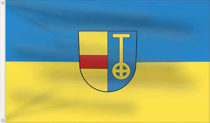 Flag, with two metal eyelets and reinforced hoist: Hügelsheim (Nördlicher Schwarzwald)