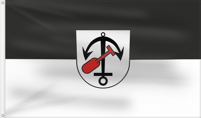 Flag, with two metal eyelets and reinforced hoist: Iffezheim (Nördlicher Schwarzwald)