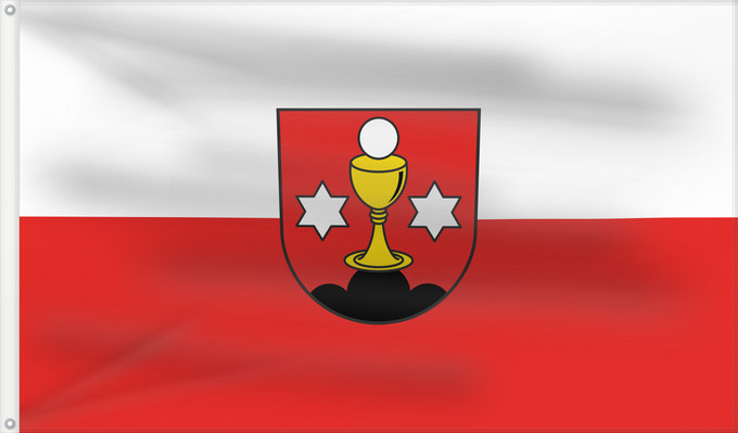 Flag, with two metal eyelets and reinforced hoist: Ottersweier (Nördlicher Schwarzwald)