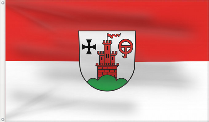 Flag, with two metal eyelets and reinforced hoist: Sinzheim (Nördlicher Schwarzwald)