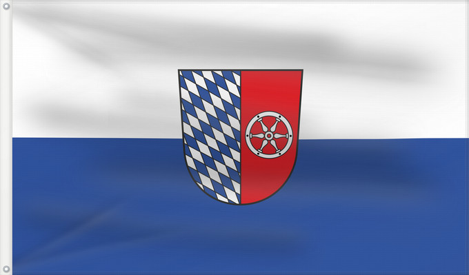 Flag, with two metal eyelets and reinforced hoist: Neckar-Odenwald-Kreis (Kreis)