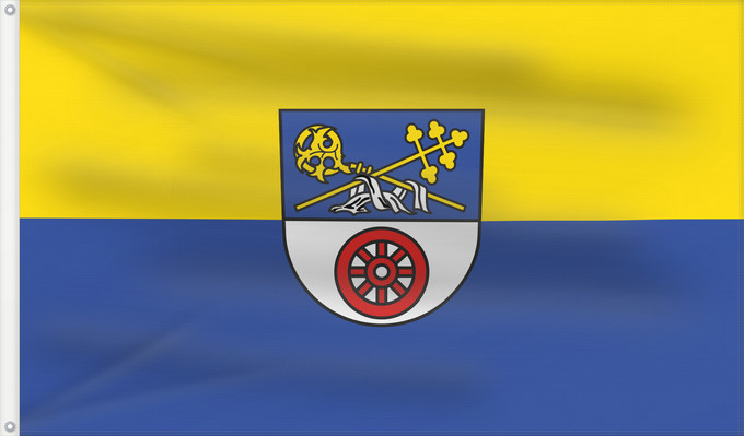 Flag, with two metal eyelets and reinforced hoist: Billigheim (Nördliches Baden-Württemberg)
