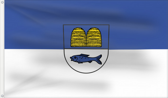 Flag, with two metal eyelets and reinforced hoist: Binau (Nördliches Baden-Württemberg)