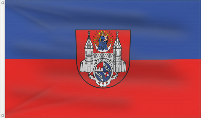 Flag, with two metal eyelets and reinforced hoist: Hardheim (Nördliches Baden-Württemberg)