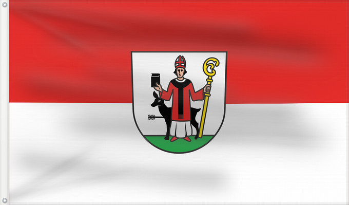 Flag, with two metal eyelets and reinforced hoist: Höpfingen (Nördliches Baden-Württemberg)