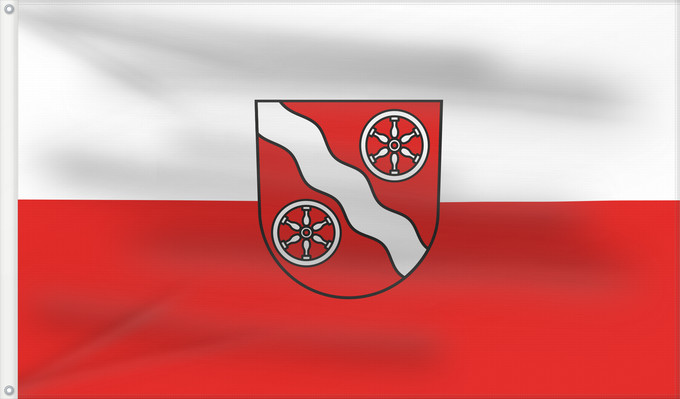 Flag, with two metal eyelets and reinforced hoist: Mudau (Nördliches Baden-Württemberg)