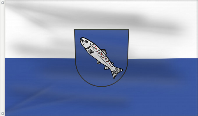 Flag, with two metal eyelets and reinforced hoist: Neckargerach (Nördliches Baden-Württemberg)